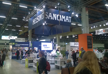 Messuosasto Kirjamessuilla - Mainos Andersson Oy