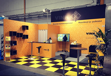 Messuosasto Alihankinta-messuilla - Mainos Andersson Oy