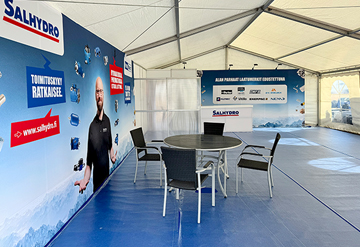 Messuosasto Kirja-messuilla - Mainos Andersson Oy